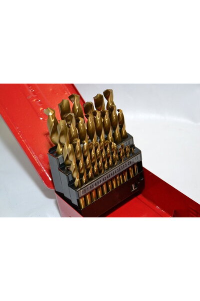 Makita P-61818 Top Bottom Set of 19 metal drill bits, HSS-CO, 1-10 mm, cylind...