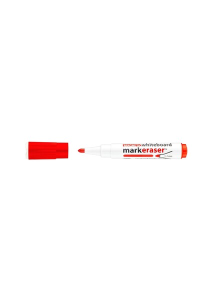 ICO Marker magnetic pentru tablă albă cu burete 1-3 mm roșu