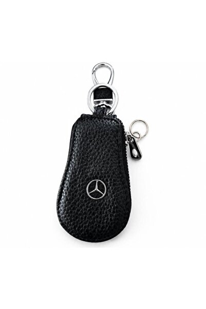 OEM Mercedes Car Key Case, Premium Eco- Leather – Elegant Case with Metal Rin...