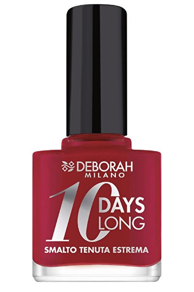 Deborah , 10 Days Long, Nail Polish, 886, Vintage Red, 11 ml