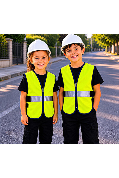 Teknik Children's engineer vest set with zipper and reflectors