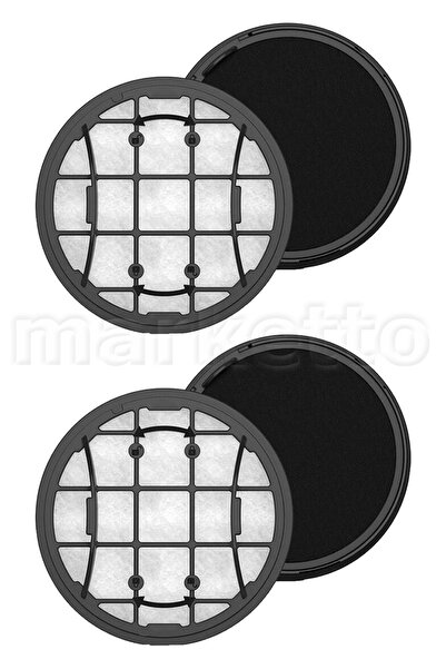 Marketto Philips Uyumlu XC8055 / XC8057 Dik Süpürge Filtresi, 2 ADET XV1681/01