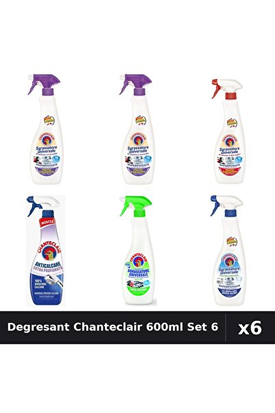 Chanteclair Set 6 Degresant Universal 600ml - Lavanda, Lamaie, Marsilia, Mosc...