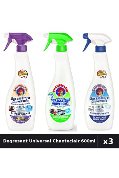Chanteclair Set 3 Degresant Universal 600ml - Lavanda, Lămâie, Bicarbonat