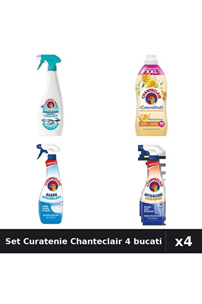 Chanteclair Set 4 Degresant și Balsam 600-1800ml - Anti-Miros, Extra Rapid, S...