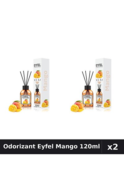 Eyfel Set 2 Odorizant Camera cu Betisoare Mango - Parfum Intens, 120ml