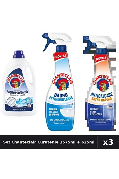 Chanteclair Set 3 Detergent și Degresant 1575ml + 2x625ml - Curatare Profunda...
