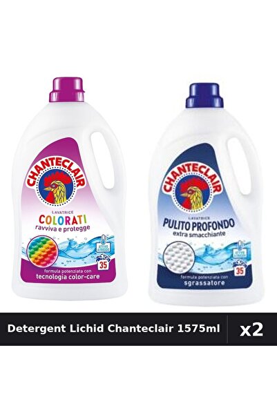 Chanteclair Set 2 Detergent Lichid Rufe 1575ml 35 Spalari - Color, Curatare P...