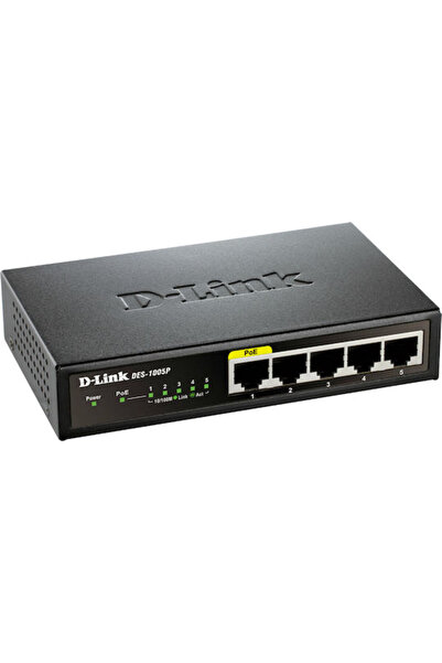 D-Link DGS-1005P Μη διαχειριζόμενος διακόπτης L2 PoE+ με 5 θύρες Ethernet Gig...