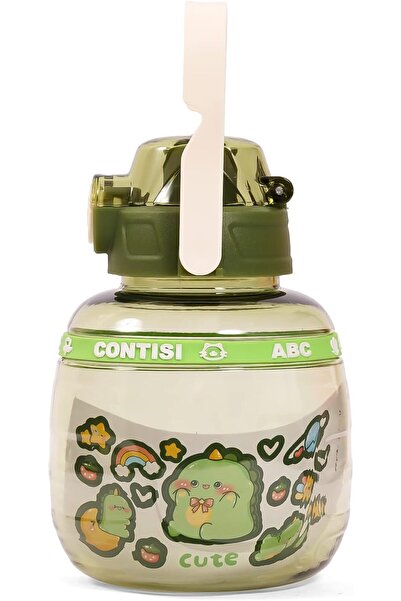 Eazy Kids Water Bottle, 800 ml, Dark Green, Plastic