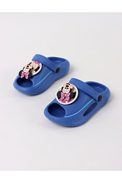 MiniKids Minnie rotating Jibbtz foam Slipper , blue