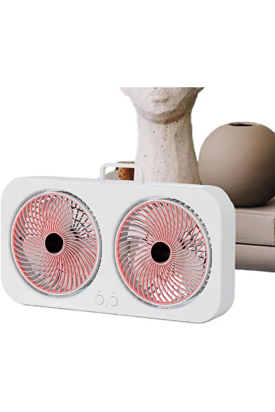 FOXMAG24 Ventilator de birou portabil cu două ventilatoare, reîncărcabil prin...