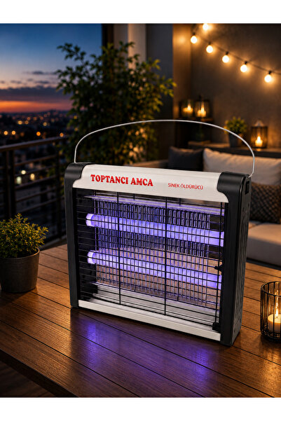 Toptancı Amca 12W Elektrikli Sinek Öldürücü UV Lambalı Sivrisinek ve Böcek Öl...