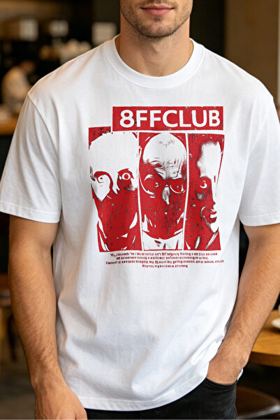 Fleck تي شيرتات كاجوال للرجال 8FFCLUB باند آرت وورك تي شيرتات مطبوعة للرجال