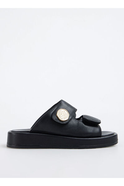 Vince Camuto Siyah Kadın Deri Terlik JAYNE