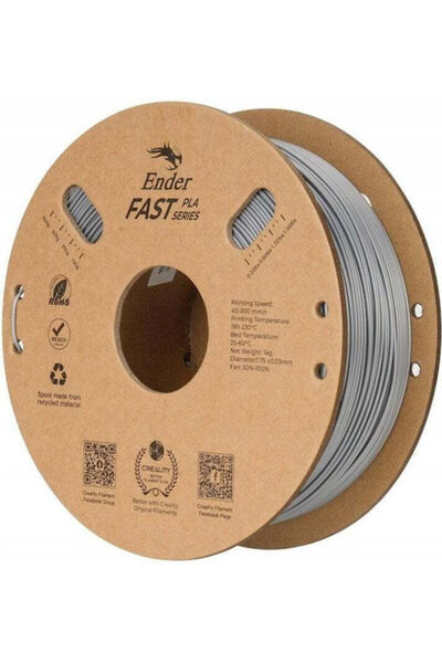 Creality Creality3D PLA Νήμα Εκτυπωτή 3D 1.75mm Ασημί 1kg 1 τεμάχιο καρούλι Κ...