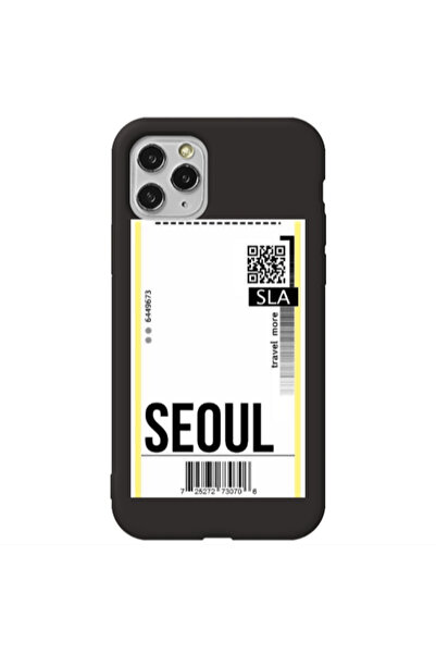 Other Apple iPhone 11 Pro Seoul Travel More Black Colored Silicone TPU Θήκη
