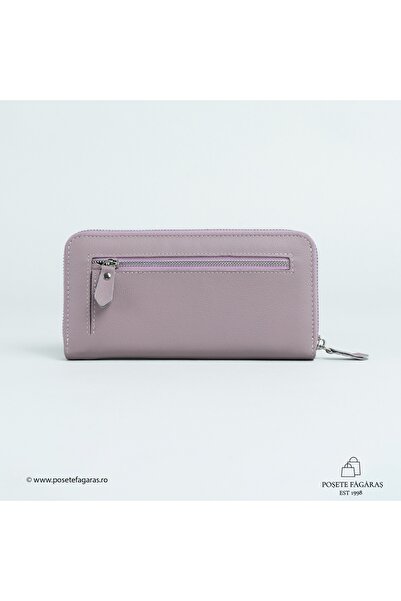 Posete Fagaras Luana Leather Wallet - Lila, Genuine Leather Wallet , Women's ...