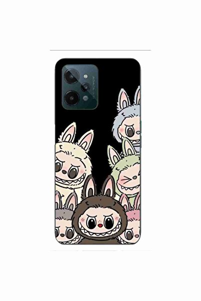 OEM Husa compatibila cu Realme C31 Silicon Gel Tpu Model Labubu Pattern Black