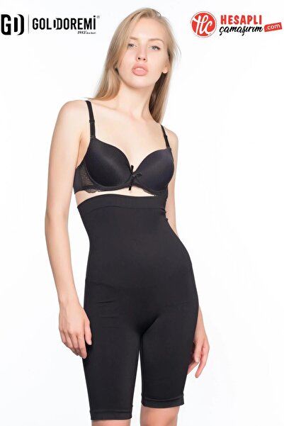 gd goldoremi Corset lung din microfibră Premium 2006 pentru femei, cu talie î...