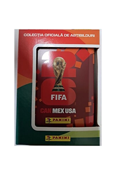 Panini Joc de cărți, cutie POCKET TINS FIFA World Cup 2026 - roșu, 56 autocol...