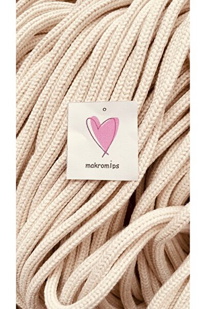Makromİps Empty Tress Yarn (1 Kilo) Cord Without Filler Macrome Bag Basket Su...