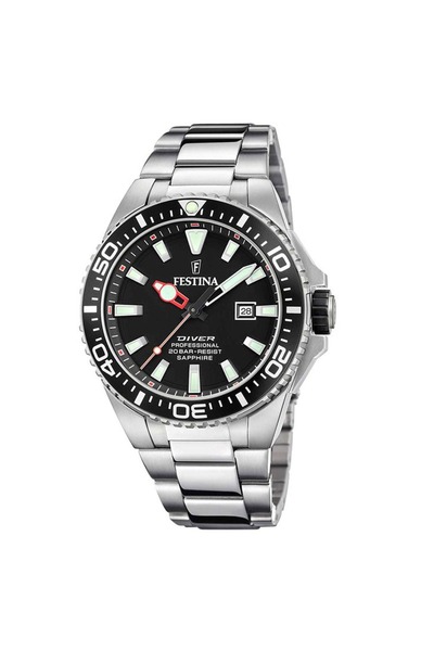 FESTİNA Diver Ασημί Ανοξείδωτο Ατσάλινο Βραχιόλι F20663/3 Ανδρικό