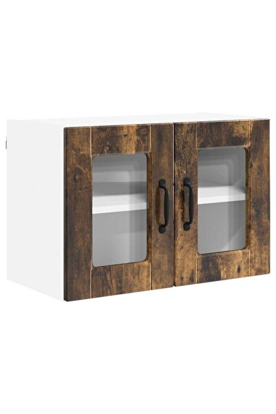 vidaxl Dulap de bucătărie Stejar fumuriu 60 x 31 x 40 cm Lemn compozit