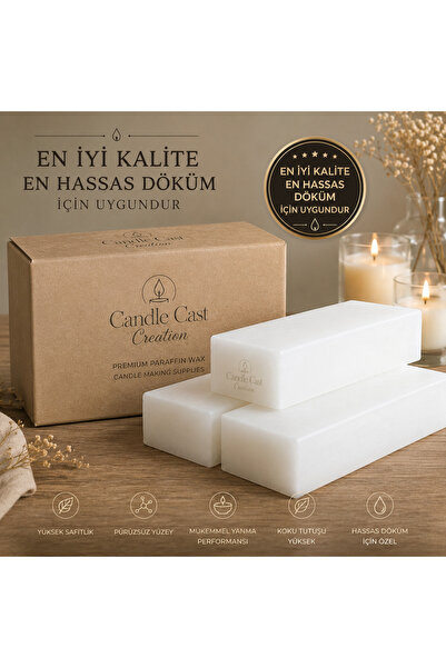 CandleCastCreation MasterCast™ Premium Parafin 1 Kg A Kalite Hassas Dökümler ...