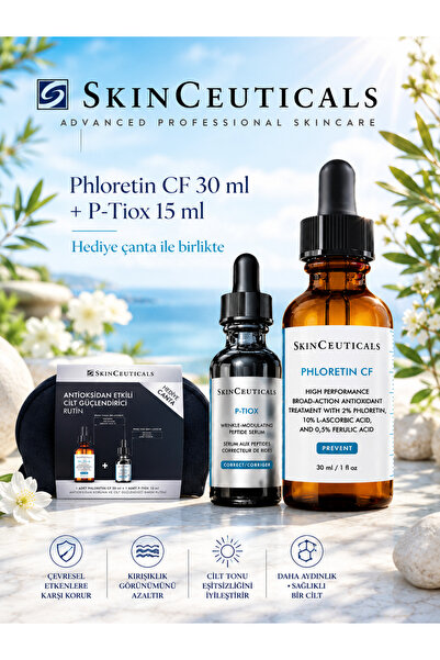 SkinCeuticals Phloretin CF 30 ml & P-TIOX Serum 15 ml Kırışıklık, Leke Karşıt...