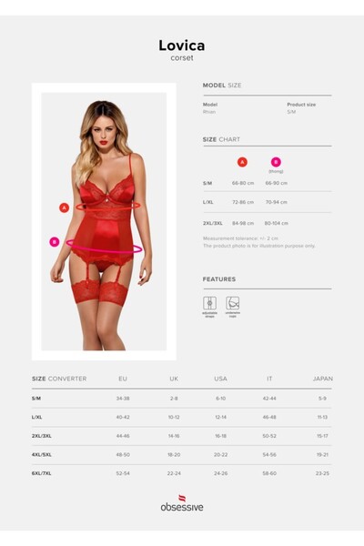 obsessive Lovica corset & thong S/M