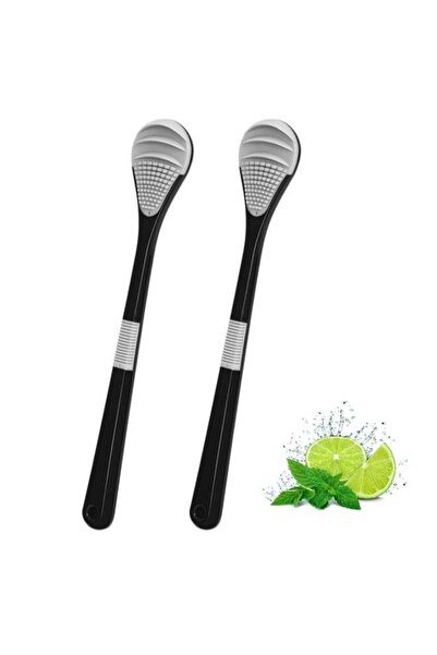 Arabest 2 Pack Tongue Scraper,Soft Bristled,Comfort Grip Handle,Oral Care Hyg...