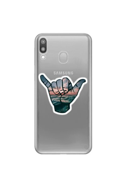Other Samsung M20 Hand Transparent Silicone TPU Θήκη