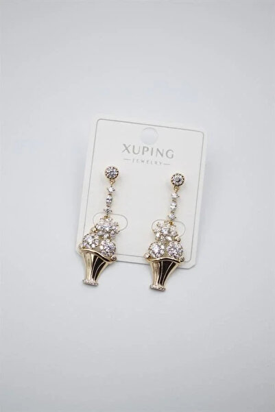 Marsilyan Nvdn- Ieg - Flower Bouquet Earrings - Gold Iegrs-Nvdn1