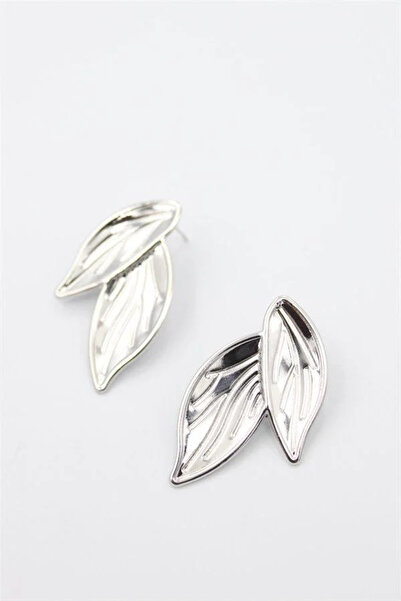 Marsilyan Nvdn- Ieg - Leaf Earrings - Silver Iegrs-Nvdn1