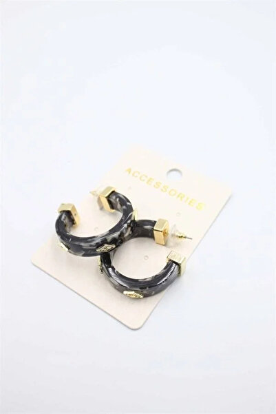 Marsilyan Nvdn- Ieg - Stone Earrings - Black Iegrs-Nvdn1