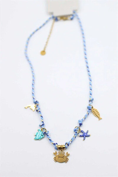 Marsilyan Nvdn- Ieg - Charm Sea Necklace - Blue Iegrs-Nvdn1
