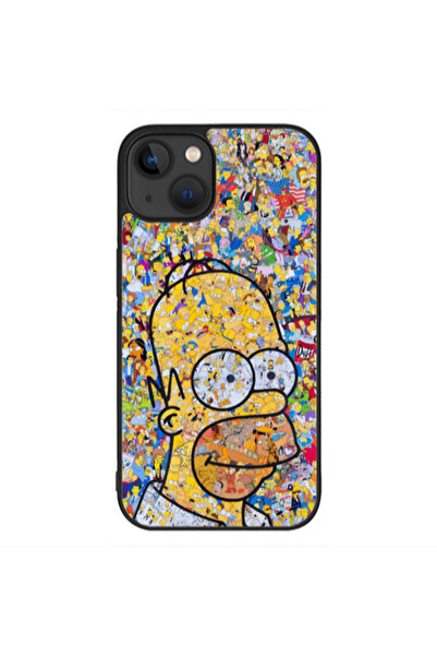 Other Apple iPhone 13 Mini Simpsons Black Glossy Θήκη