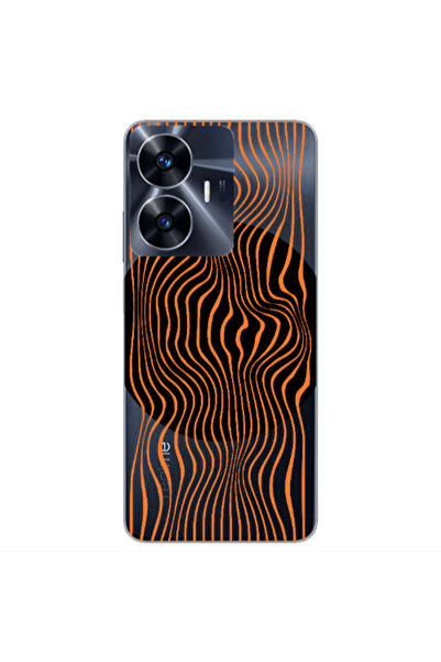 Other Realme Note 50 Trapezoidal lines Transparent Silicone TPU Θήκη
