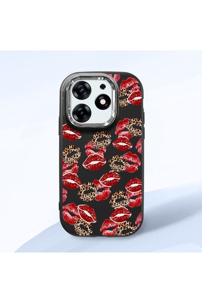 Hontinga Tecno Spark 10 Pro Compatible Case Camera Protector Black Silicone C...