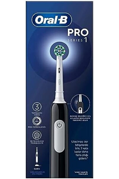 Yıldızan Terra Organik Oral-B Pro Series 1 Black Electric Toothbrush, 1 Tooth...