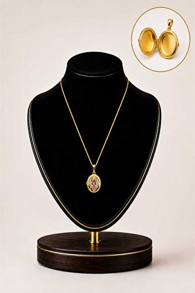 mdm style Phoenix Motif Openable Locket Necklace