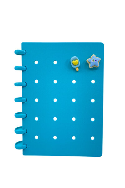 Elit CROTUS B6 DİSK SPRALLİ DEFTER MAVİ