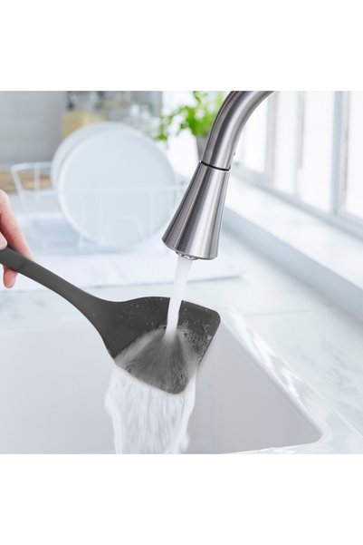 Greenpan ملعقة لازانيا من السيليكون باللون الرمادي |   سيليكون بلاتيني |   خالي من مادة BPA |   200 ° مقاوم للحرارة
