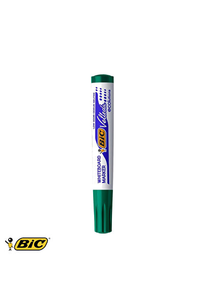 Bic Marker pentru tablă albă Velleda 1701, vârf rotund verde de 2,5 mm, cerne...