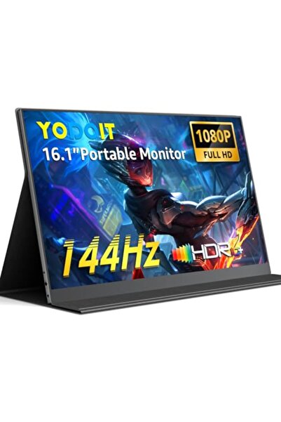 Yodoit 144Hz Taşınabilir Monitör, Yüksek Yenileme Hızına Sahip 16,1 İnç 1920×...