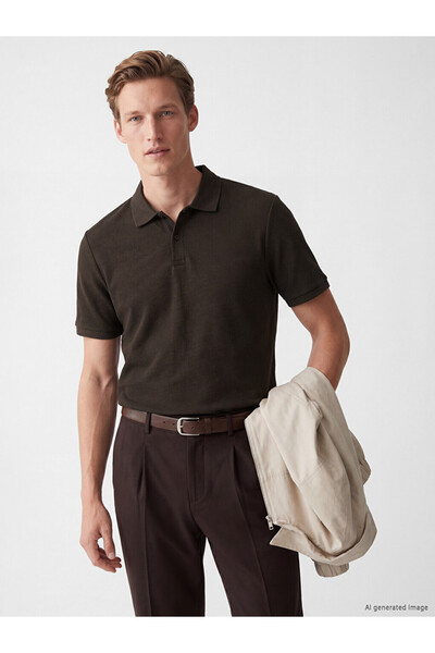 LC Waikiki Men's T-Shirt with a Roba Collar from Uzg Store for Style Enthusiasts