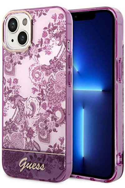 Guess Porcelain Collection Back Cover Plastic Fuschia (iPhone 14 Plus) Code: ...