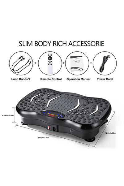 EGG Compact Home Vibration Platform Machine, Full Body Shaping Lazy Workout E...