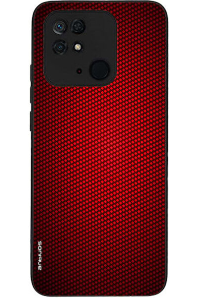 Other Θήκη Sonique Σειράς Carbon για Xiaomi Redmi 10c Κόκκινο